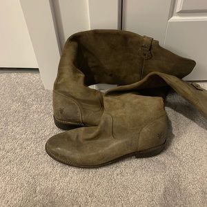 🛍️SOLD🛍️Frye Tan Leather Knee High / OTK Boots size 10